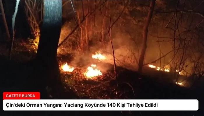 Çin’deki Orman Yangını: Yaciang Köyünde 140 Kişi Tahliye Edildi