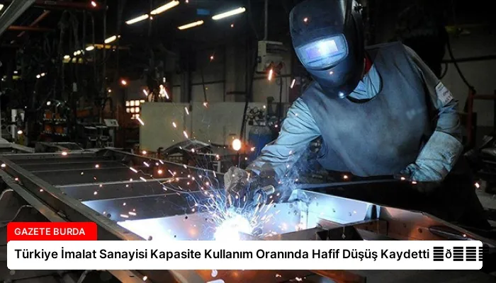 Türkiye İmalat Sanayisi Kapasite Kullanım Oranında Hafif Düşüş Kaydetti ⏬👇