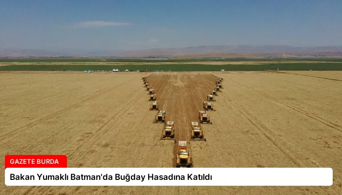 Bakan Yumaklı Batman’da Buğday Hasadına Katıldı