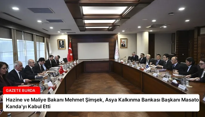 Hazine ve Maliye Bakanı Mehmet Şimşek, Asya Kalkınma Bankası Başkanı Masato Kanda’yı Kabul Etti