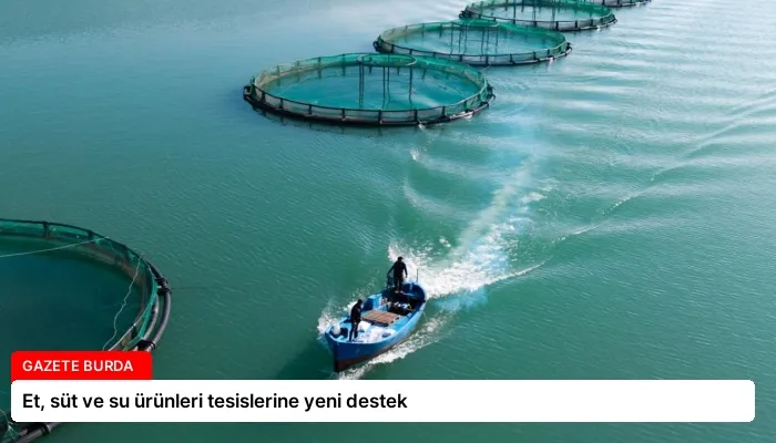 Et, süt ve su ürünleri tesislerine yeni destek