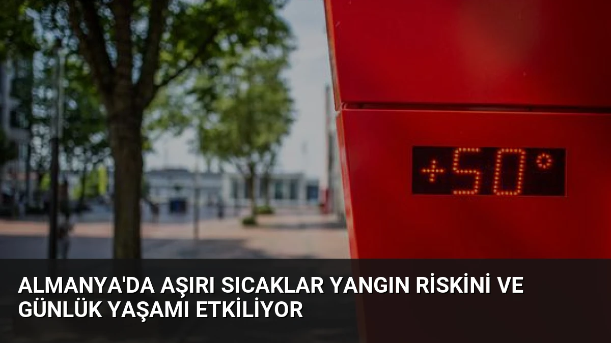 Almanya’da Aşırı Sıcaklar Yangın Riskini ve Günlük Yaşamı Etkiliyor
