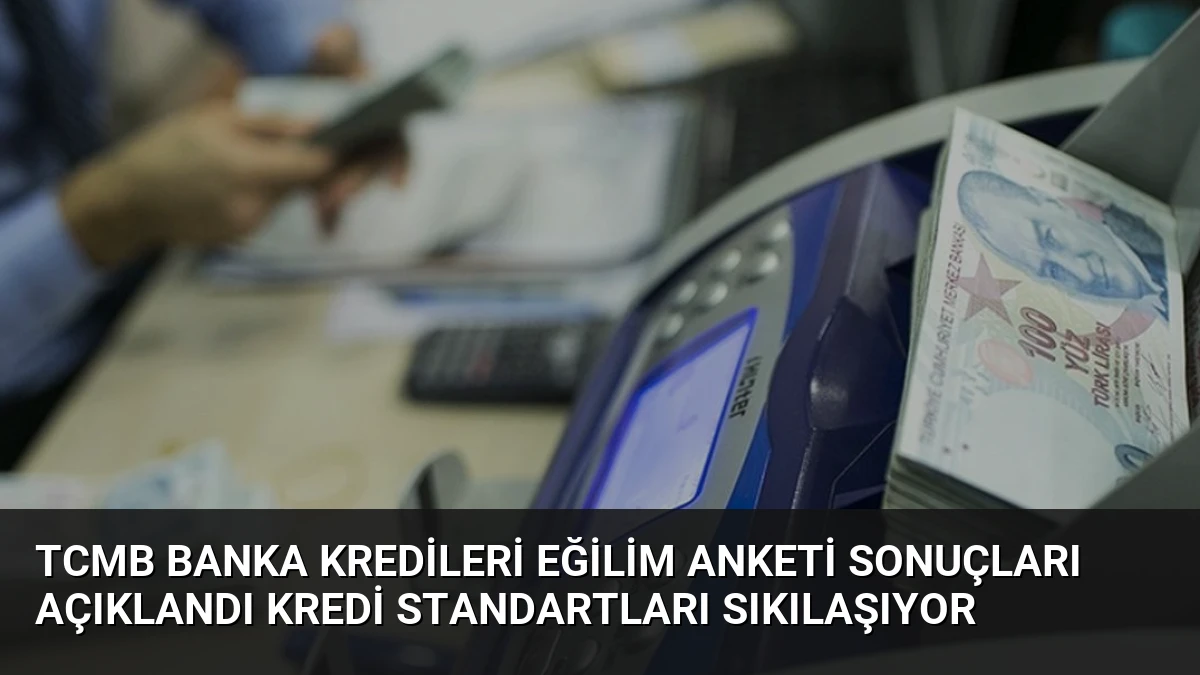 TCMB Banka Kredileri Eğilim Anketi Sonuçları Açıklandı Kredi Standartları Sıkılaşıyor