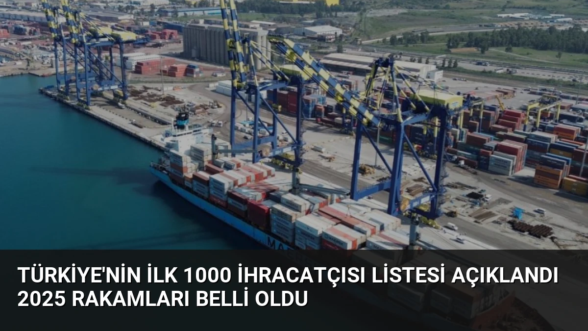 Türkiye’nin İlk 1000 İhracatçısı Listesi Açıklandı 2025 Rakamları Belli Oldu