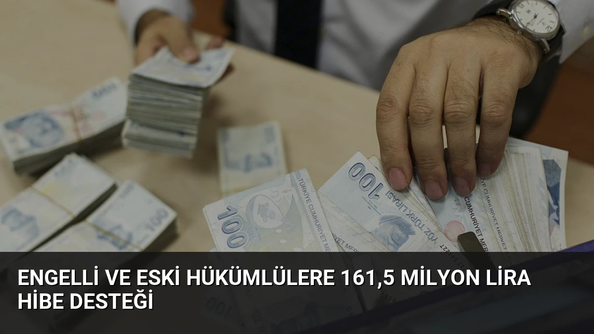 Engelli ve Eski Hükümlülere 161,5 Milyon Lira Hibe Desteği