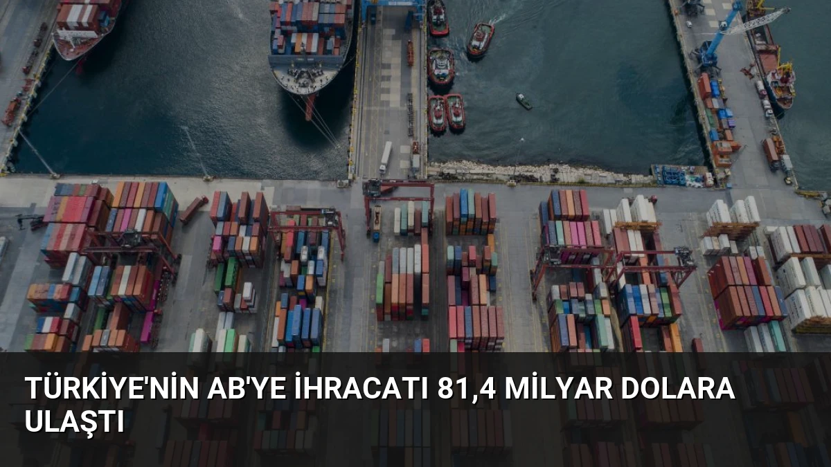 Türkiye’nin AB’ye İhracatı 81,4 Milyar Dolara Ulaştı